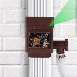 Universal Downspout Rain Collector Filters | Automatic Overflow Protection | Fits 75-110mm EU Downpipes